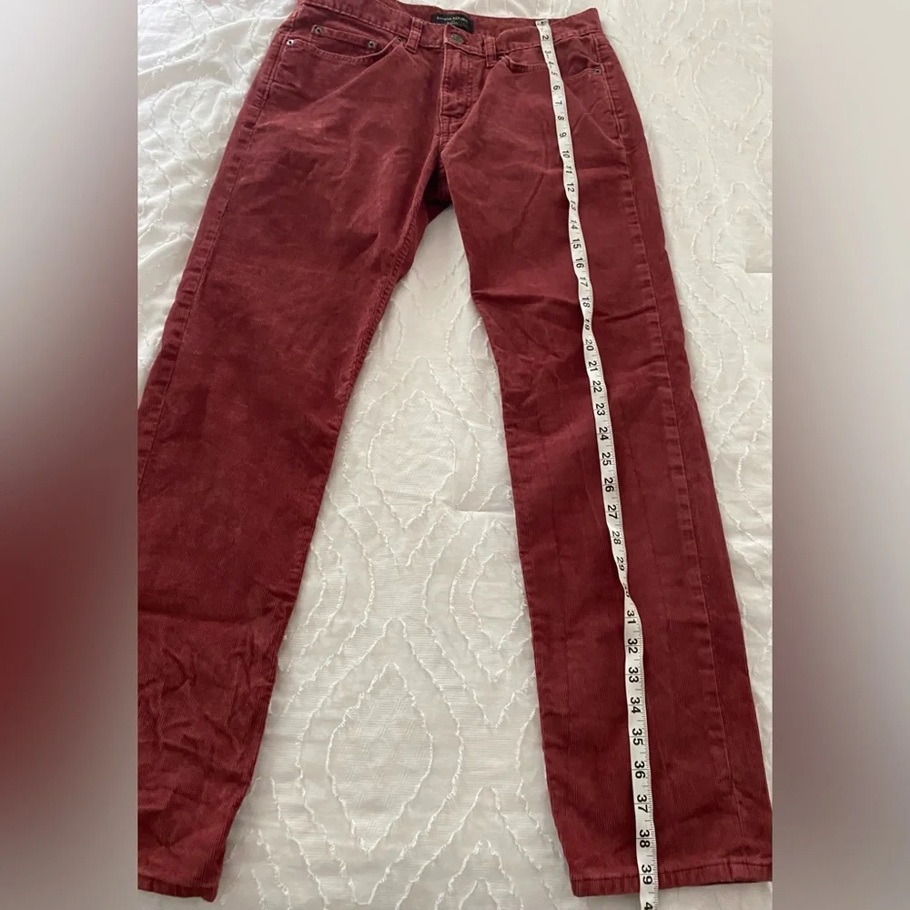 Banana Republic Red cherry Corduroy Vintage 90’s Classic Style Size 30 - Picture 8 of 8